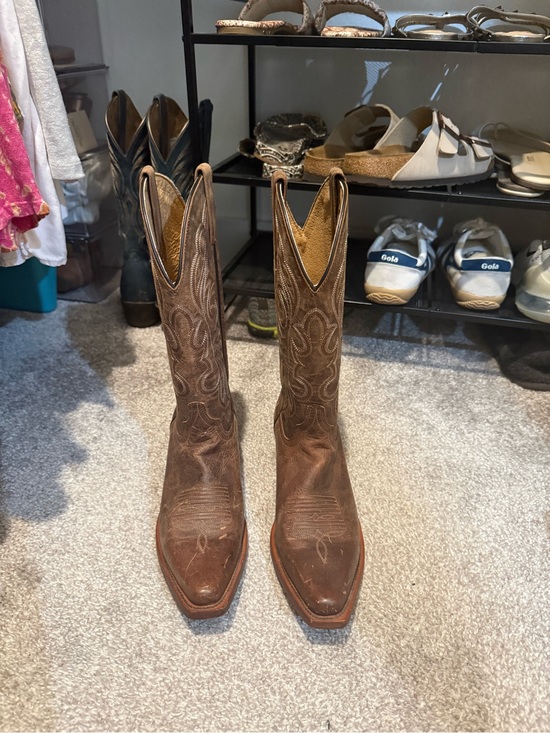 Shyanne Shoes - Women’s Shyanne Brown Leather Western Pull-On Cowboy Boots